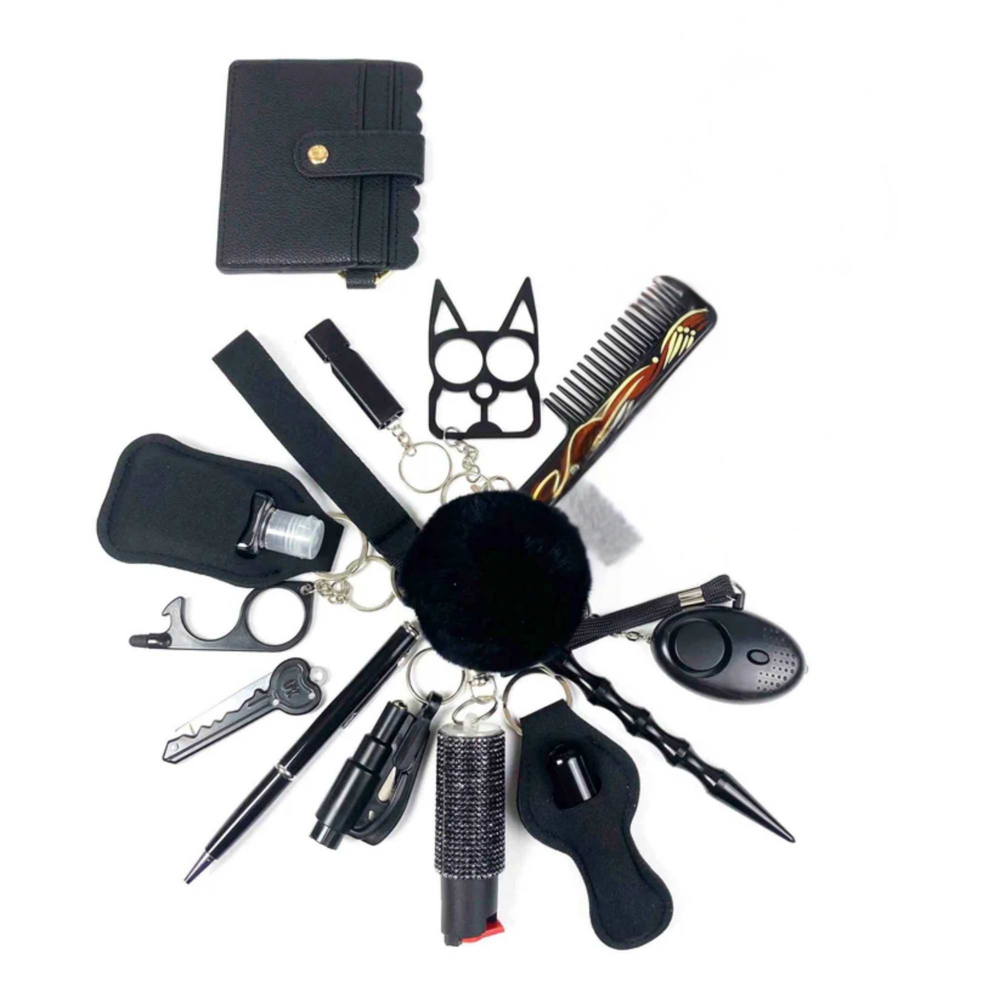 Balanced 15-Piece Self-Defense Kit (Stylish & Safe)