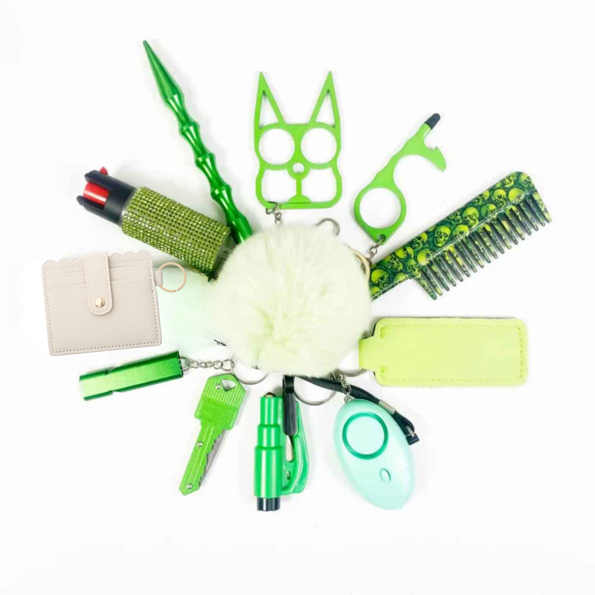 12-in-1 Self-Defense Keychain Kit – Be Stylish. Stay Safe. Always Prepared.