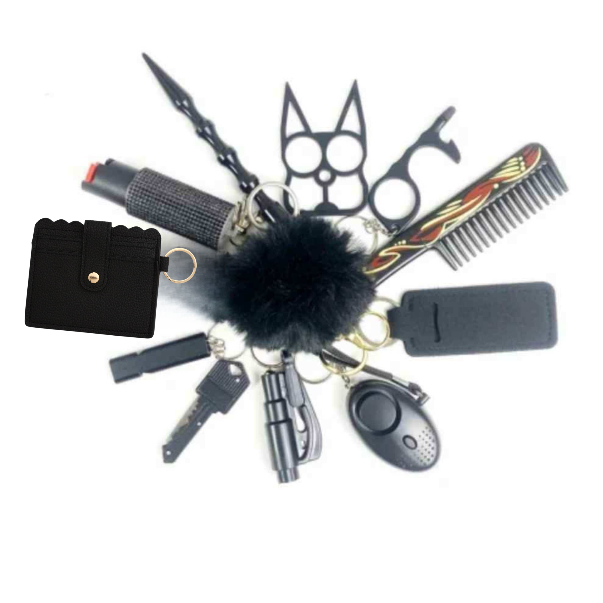 12-in-1 Self-Defense Keychain Kit – Be Stylish. Stay Safe. Always Prepared.