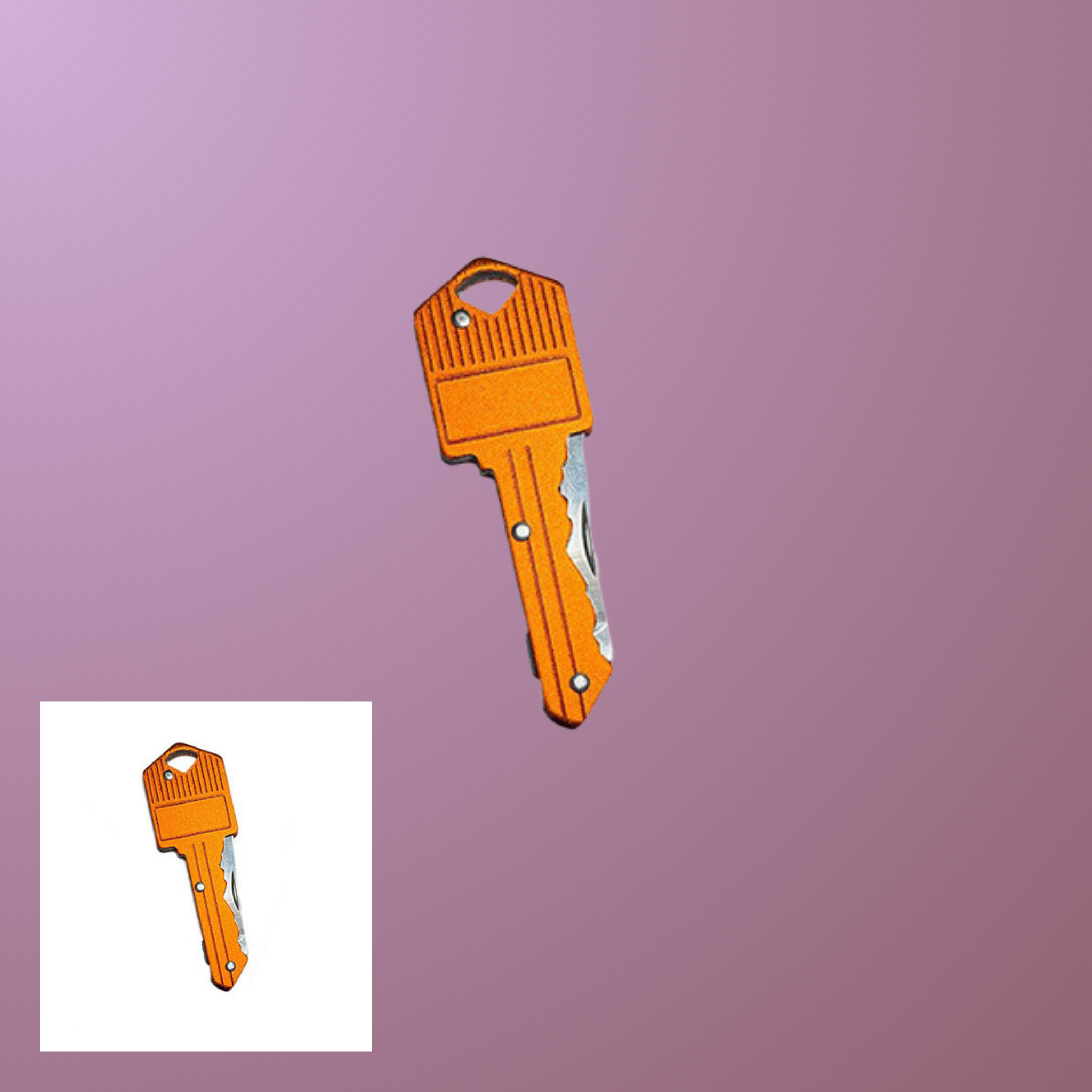 Orange Key Knife - Shaped Utility Tool