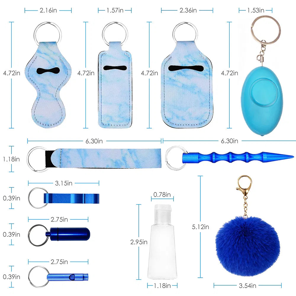 12-in-1 Self-Defense Keychain Kit – Be Stylish. Stay Safe. Always Prepared.