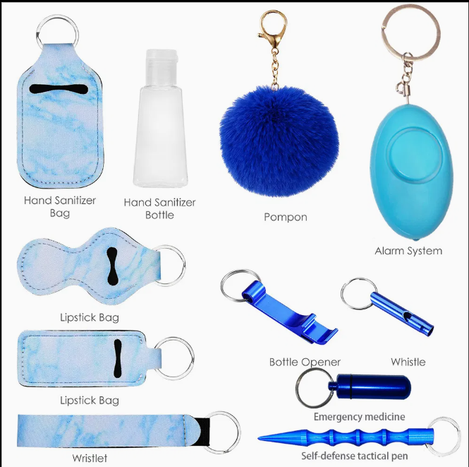12-in-1 Self-Defense Keychain Kit – Be Stylish. Stay Safe. Always Prepared.